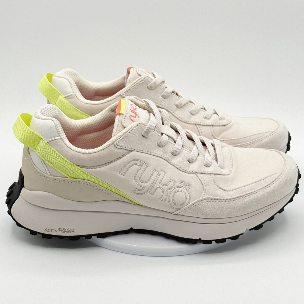 Ryka Jog On Slip On Bungee 'White Volt' / 10-Wide Womens / New no box‎